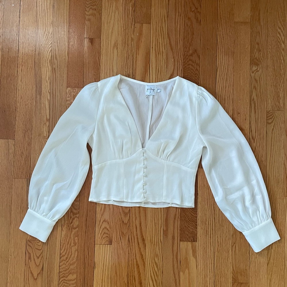 Princess Polly White Puff Sleeve Blouse